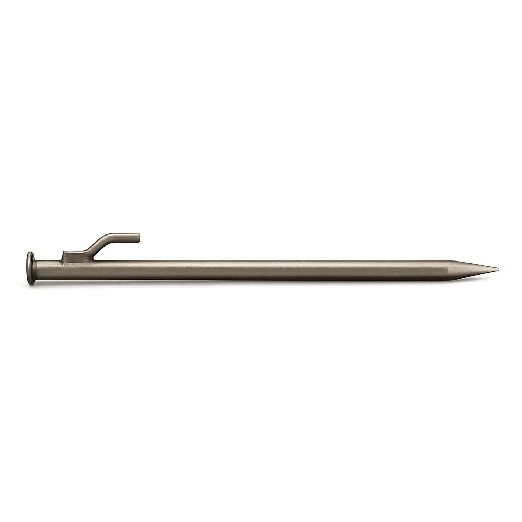3/4" X 12" Steel Headed Hook Stake