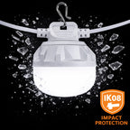 8 Globe LED Light String