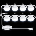 8 Globe LED Light String