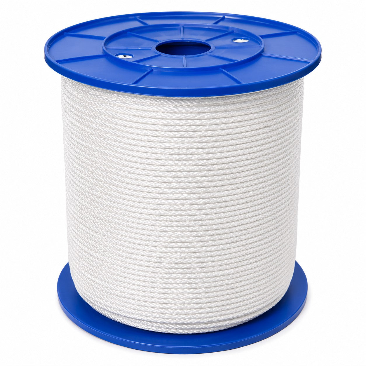 3/16" Braided Polyester Rope, White